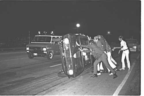 Tri-City Dragway - Flying Red Baron Crash From Fred Militello Photo By Don Ruppel  (newer photo)